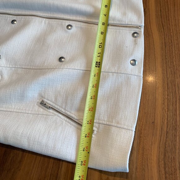 Banana Republic jacket, white, mid weight, adaptable look, sz 12, EUC, - Picture 7 of 16